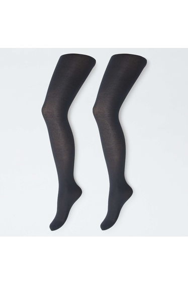 2-Pack of Lightweight Tights BLACK