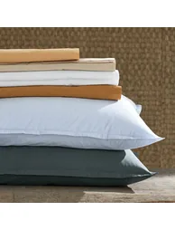 Sabbal Washed Percale Fitted Sheet with 30cm Flap - 5