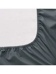 Sabbal Washed Percale Fitted Sheet with 30cm Flap - 3