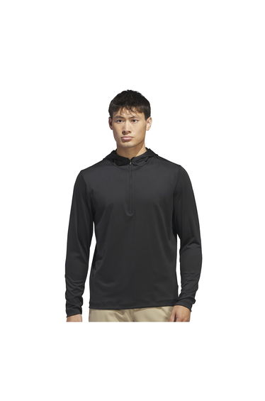 Adidas Mens Lightweight Hoodie - Black