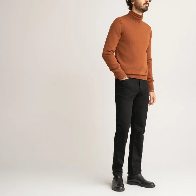 Ecowash Regular Fit Jeans, Mid Rise Length 32'' - 1