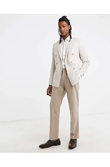 بليزر جاكامو كتان بلون كريمي