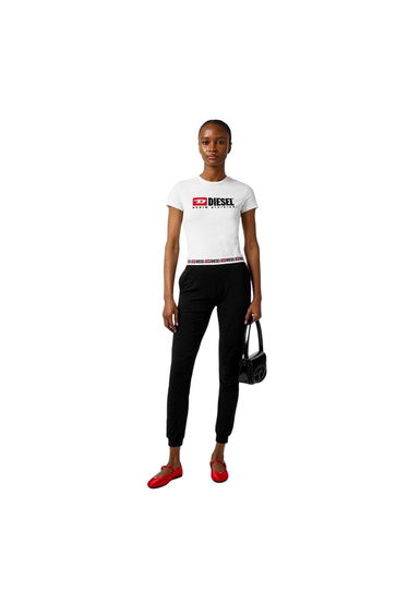 Diesel Womens/Ladies Diegor Div Cotton Jersey T-Shirt - White