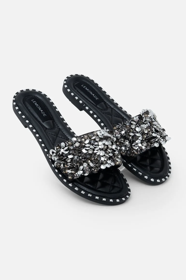 diamond lemonade crystal sandals
