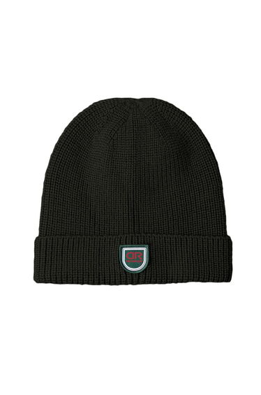Merino Wool Beanie Midnight Black