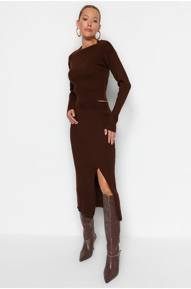 Two-Piece Set - Brown - Regular fit