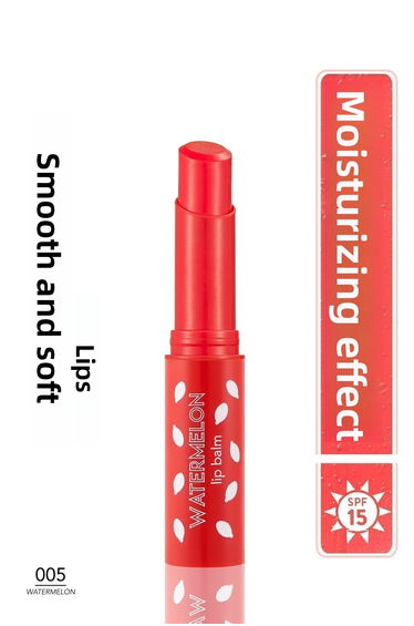 Stick Colored Lip Moisturizer with Shea and Cocoa Butter - Lip Balm -005 WATERMELON