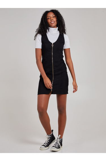 Zip Through Corduroy Dress