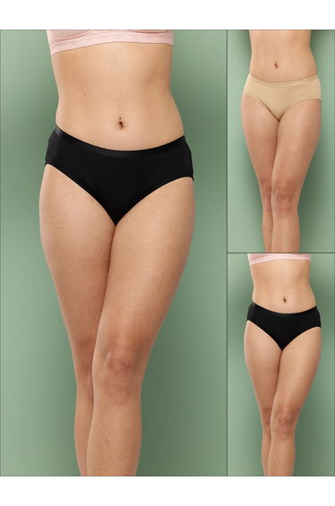 Pack of 2 - Solid Hipster Briefs
