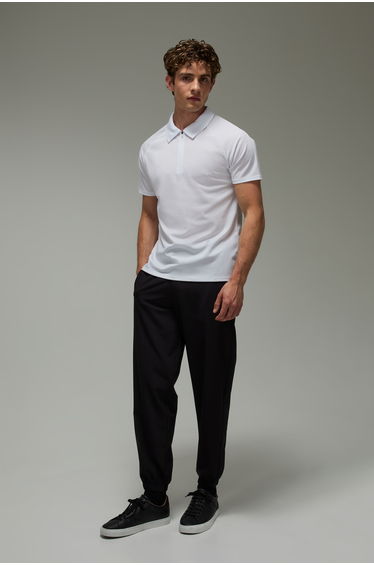 Active Regular Fit Cuffed Golf Joggers - black