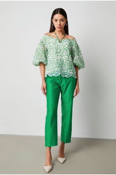 Taffeta Tapered Pants
