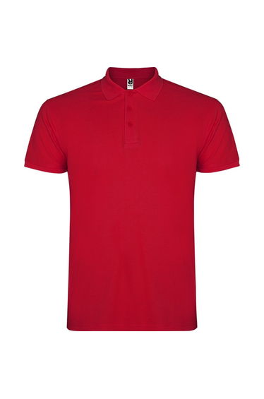 Roly Mens Star Short-Sleeved Polo Shirt - Red