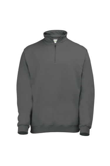 Awdis Mens Plain Sophomore ¼ Zip Sweatshirt - Charcoal
