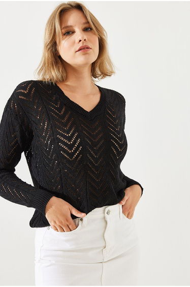 Women's V Neck Sweater