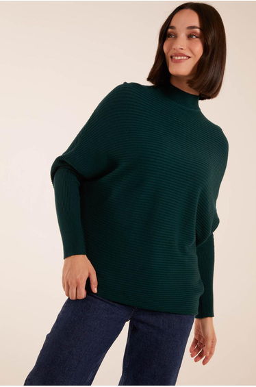 Ribbed Batwing Jumper