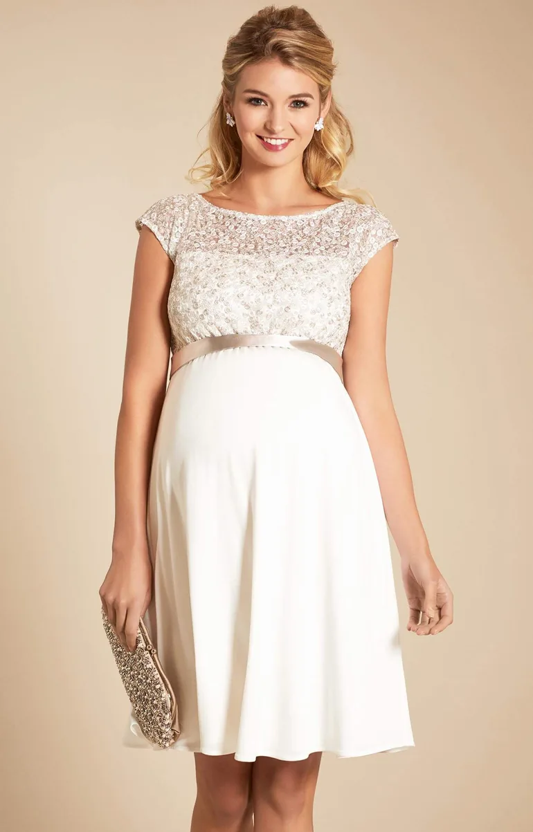 maternity dress ivory Ivory Lace Maternity & Nursing Wedding Dress