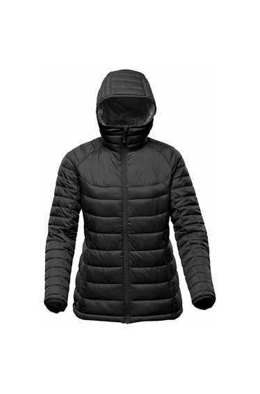Stormtech Womens/Ladies Stavanger Thermal Padded Jacket - Black/Graphite Grey