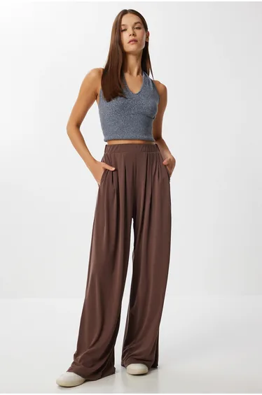 ISTANBUL Wide Leg Pull-On Palazzo Pants