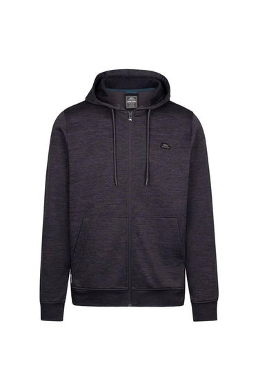Trespass Mens Fewston Full Zip Hoodie - Dark Flint Marl