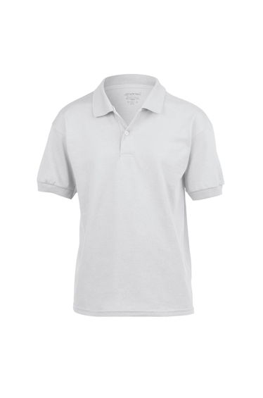 Gildan Childrens/Kids Dryblend Jersey Polo Shirt - White
