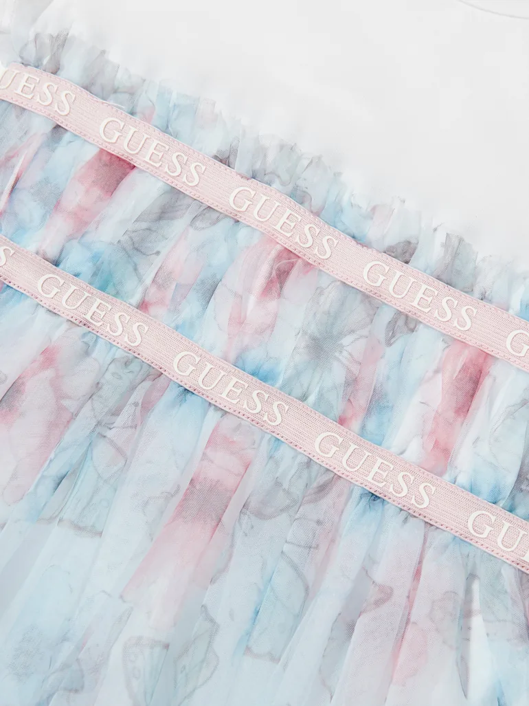 Guess Girls Butterfly Collage Dress in Blue - 2