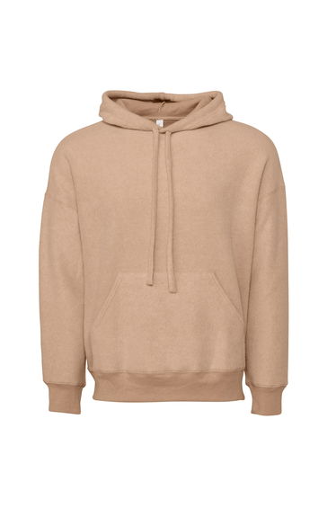 Bella + Canvas Unisex Adult Suedette Pullover Hoodie - Oat Brown Heather