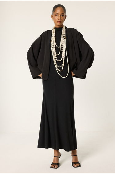 KIMONO AND KNIT DRESS SET