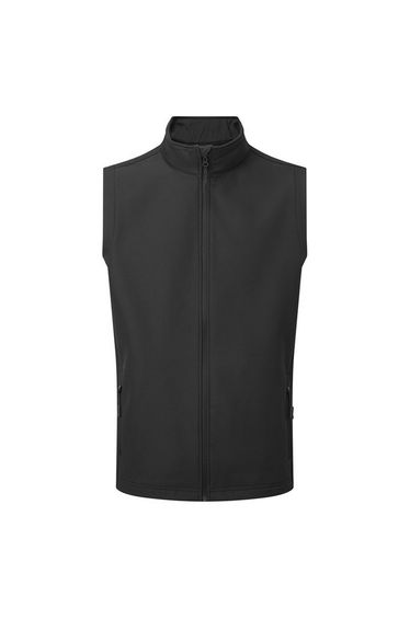 Premier Mens Windchecker Recycled Printable Gilet - Black