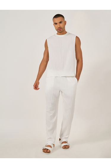Solid Sleeveless Tank and Pants Co-Ords