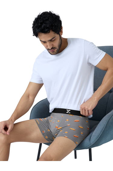 Pack of 2 - Men Surf Cotton Printed Trunks