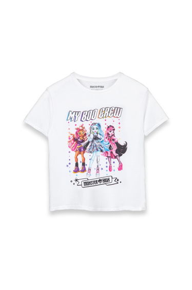 Monster High Girls Boo Crew T-Shirt - White