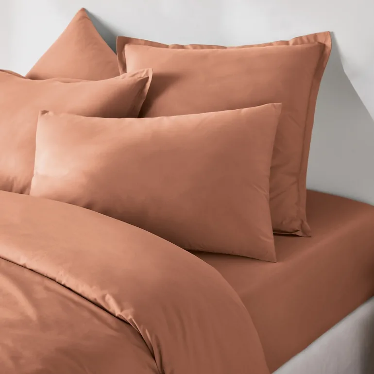 شرشف سرير قطن سادة بحواف مطاطية - 7