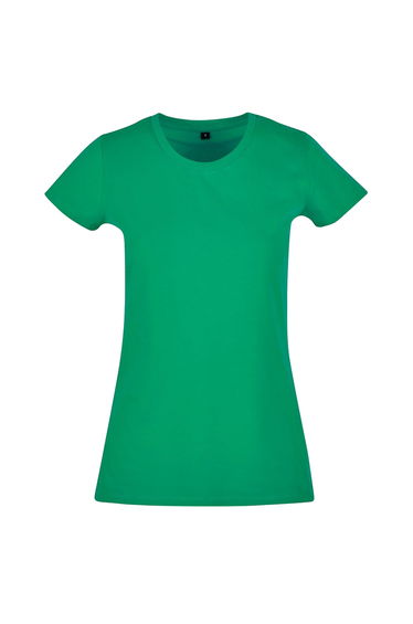 Build Your Brand Womens/Ladies Basic T-Shirt - Grass Green