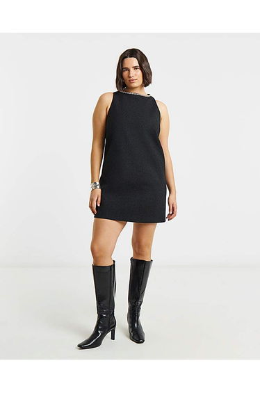 SBE Boucle Embellished Mini Dress
