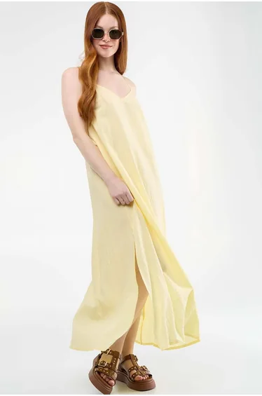 Fluid long dress YELLOW