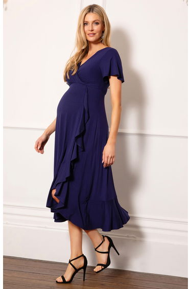 Waterfall Midi Dress (Eclipse Blue)