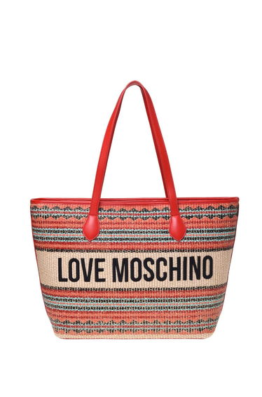 Logo Straw Shopper Multi