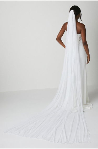 Premium Plain Soft Tulle Cathedral Length Veil