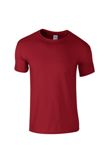 Gildan Mens Short Sleeve Soft-Style T-Shirt - Cardinal