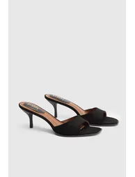Faith: Clair Faux Suede High Heeled Mules