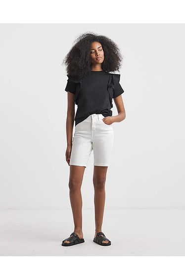 White 24/7 Knee Short