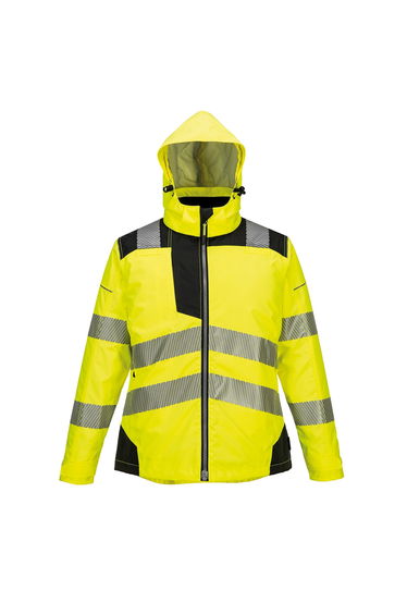 Portwest Womens/Ladies Hi-Vis Winter Jacket - Yellow/Black
