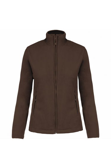 Kariban Womens/Ladies Maureen Microfleece Jacket - Chocolate