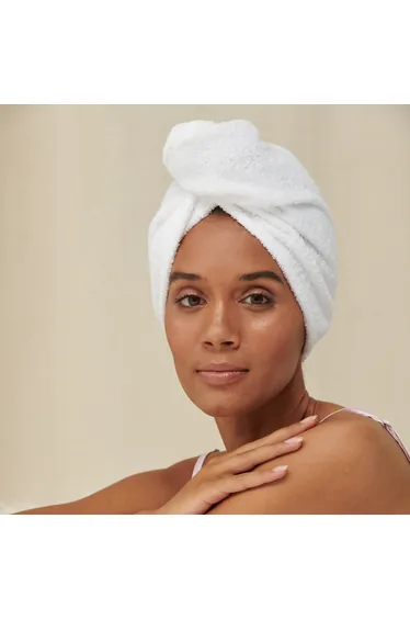 Towel City Hair Wrap Towel - White