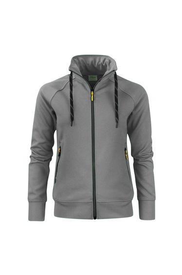 Printer Womens/Ladies Jog Sweat Jacket - Steel Grey