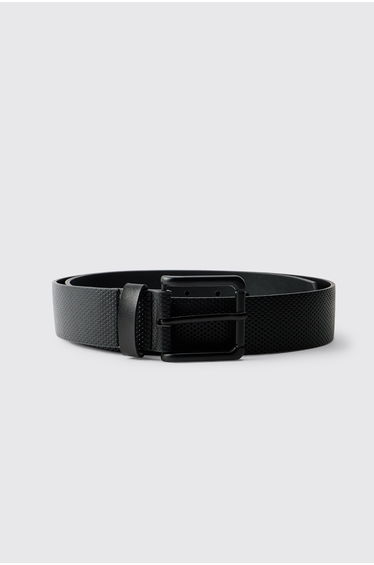 Embossed Textured Belt - black