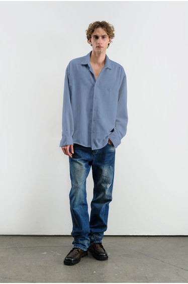 GIESTO Oversized Velvet Shirt