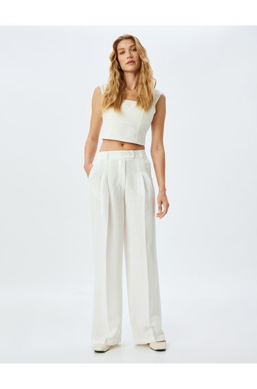 Linen Crop Top