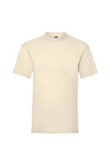 Fruit Of The Loom Mens Valueweight Short Sleeve T-Shirt - Natural