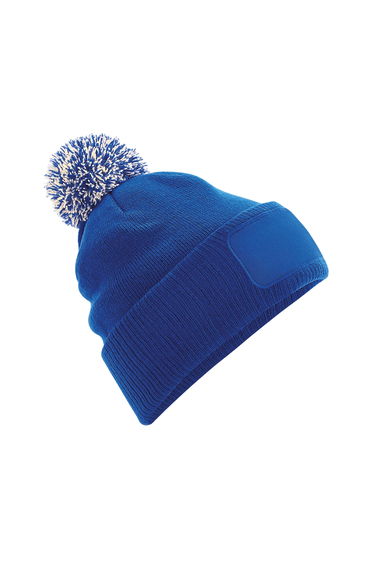 Beechfield Unisex Adults Snowstar Printers Beanie - Bright Royal/off White